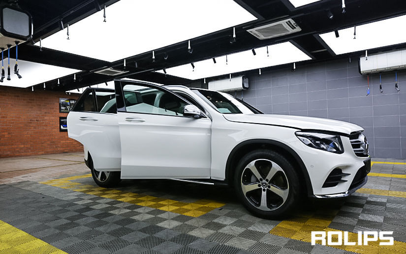 白色奔驰GLC贴rolips车衣的效果好吗