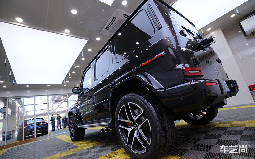 奔驰贴隐形车衣效果图