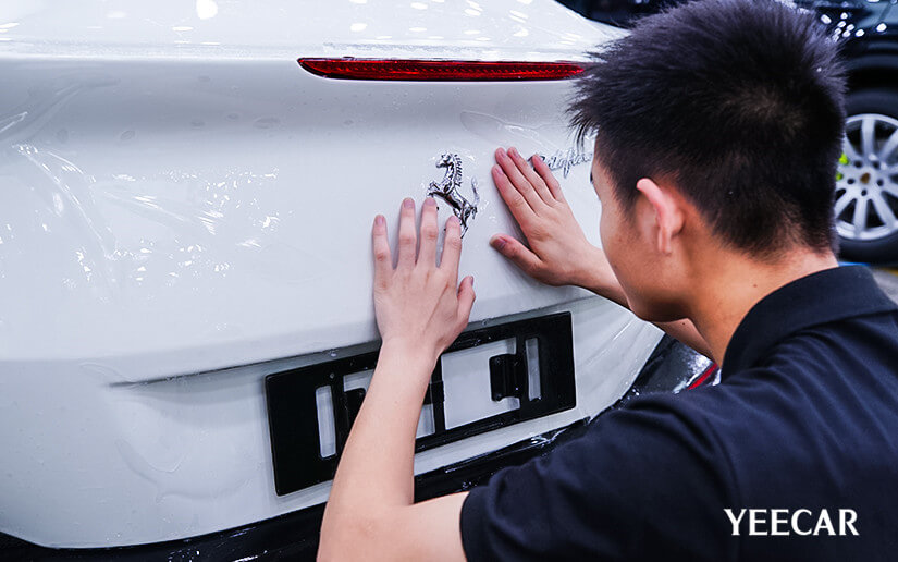 贴漆面保护膜后面步骤