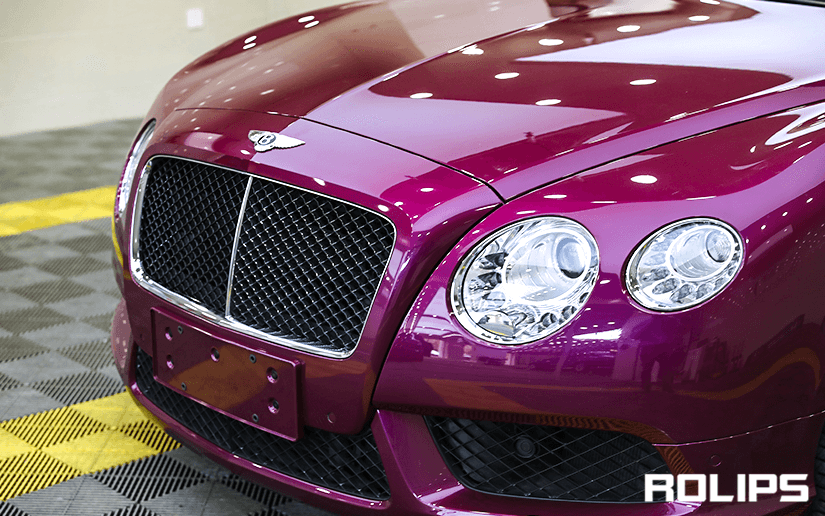 宾利车贴ROLIPS车衣的细节展示
