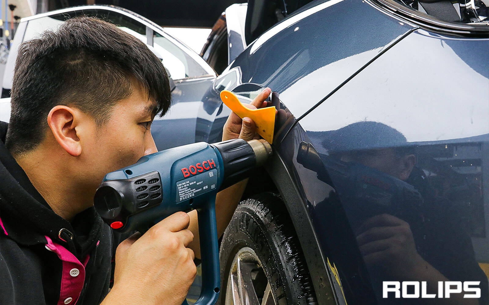 保时捷贴ROLIPS车衣的流程是什么