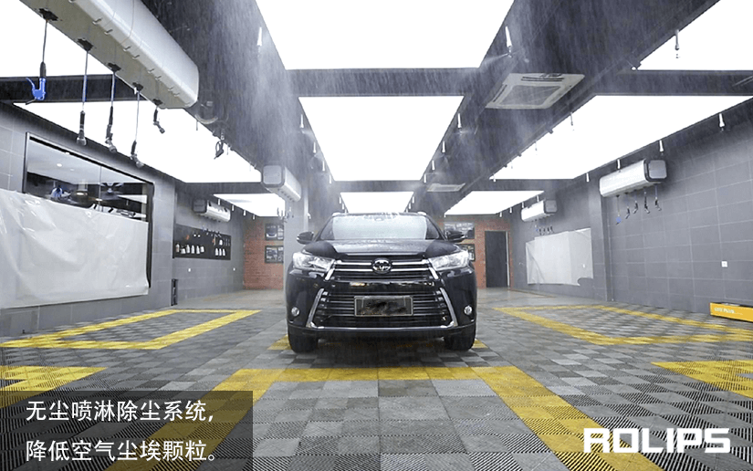 ROLIPS车衣的无尘喷淋车间