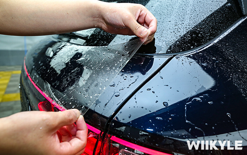 保时捷施工WIIKYLE专车专用漆面保护膜展示图（十一）