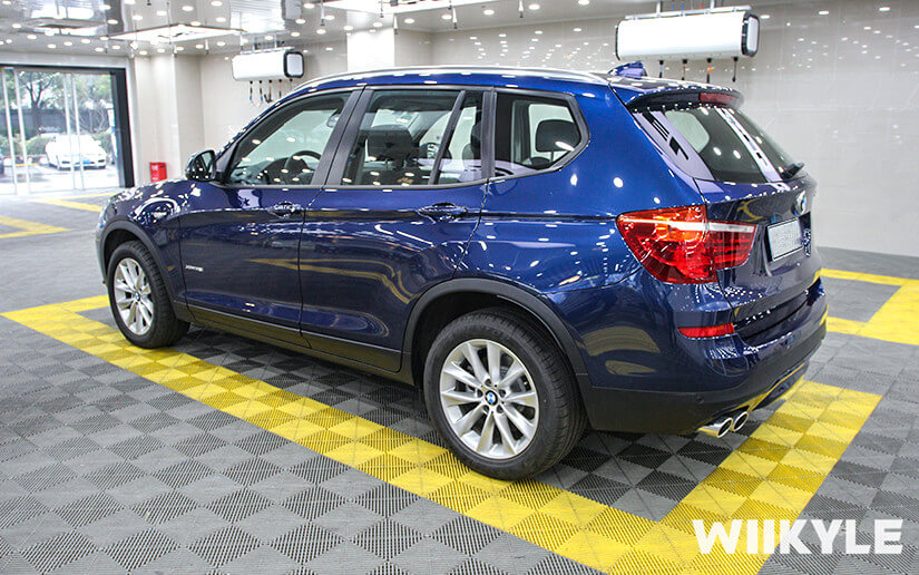 宝马X3量子蓝汽车装贴WIIKYLE隐形车效果图（5）