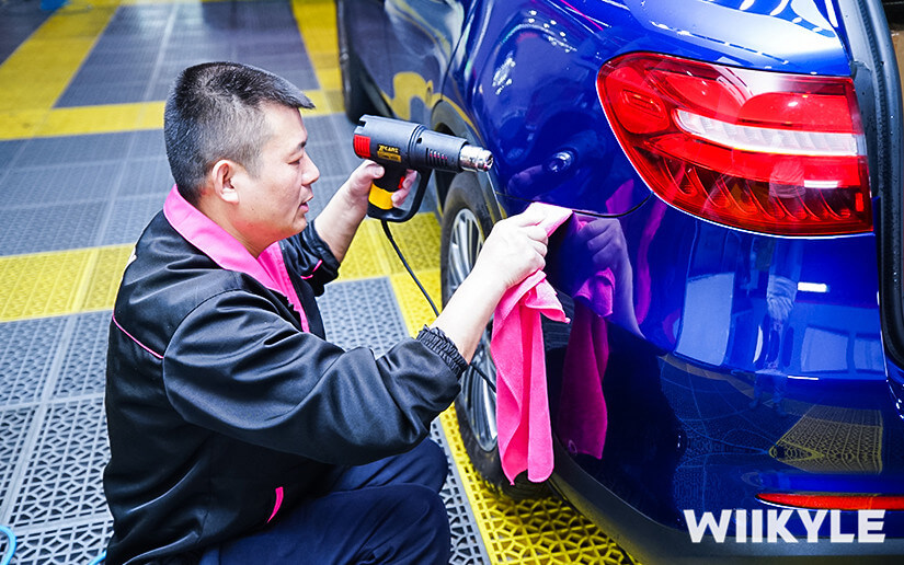 WIIKYLE车衣边缘处烤枪处理