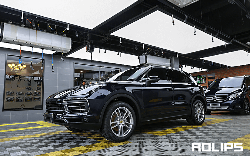 黑色车贴ROLIPS车衣好看吗