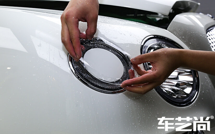 宾利施工威固漆面保护膜过程展示（三）