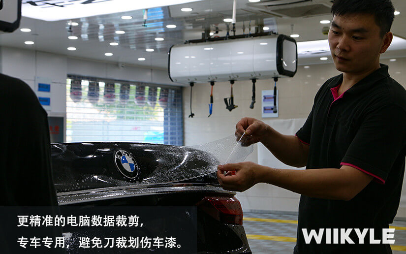 WIIKYLE隐形车衣施工黑色宝马7系作品展示（图二）