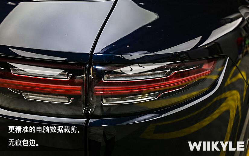 保时捷施工WIIKYLE专车专用漆面保护膜展示图（七）