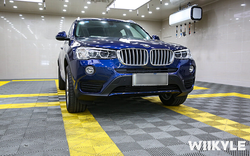 宝马X3量子蓝汽车装贴WIIKYLE隐形车效果图（3）