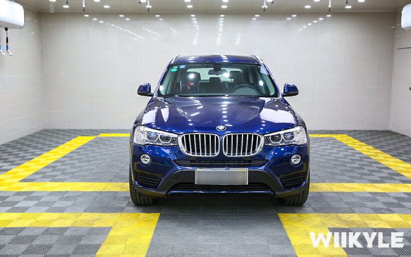 宝马X3量子蓝汽车装贴WIIKYLE隐形车效果图（4）