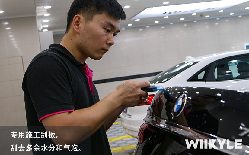 WIIKYLE隐形车衣施工黑色宝马7系作品展示（图七）