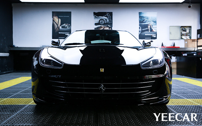 法拉利施工完YEECAR车衣车头照片