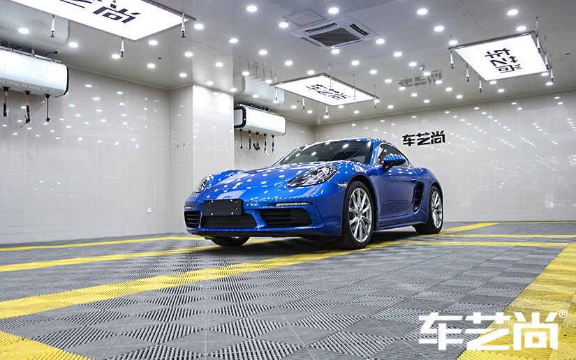 威固漆面保护施工保时捷718整车效果图展示（图3）
