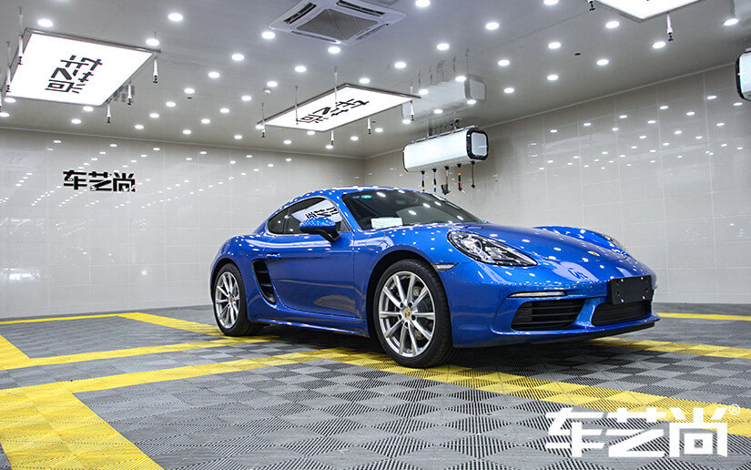 威固漆面保护施工保时捷718整车效果图展示（图2）
