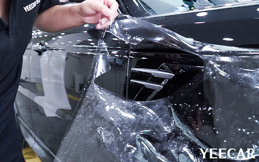YEECAR车衣施工路虎过程图