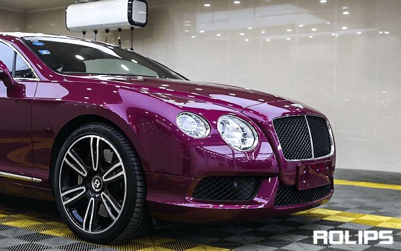 宾利车贴ROLIPS车衣的细节效果展示