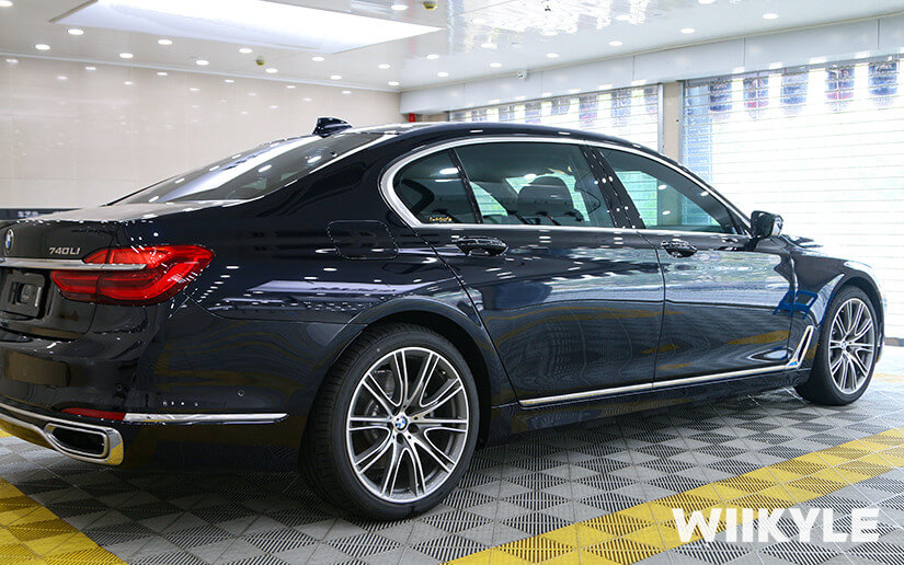 WIIKYLE隐形车衣施工黑色宝马7系作品展示