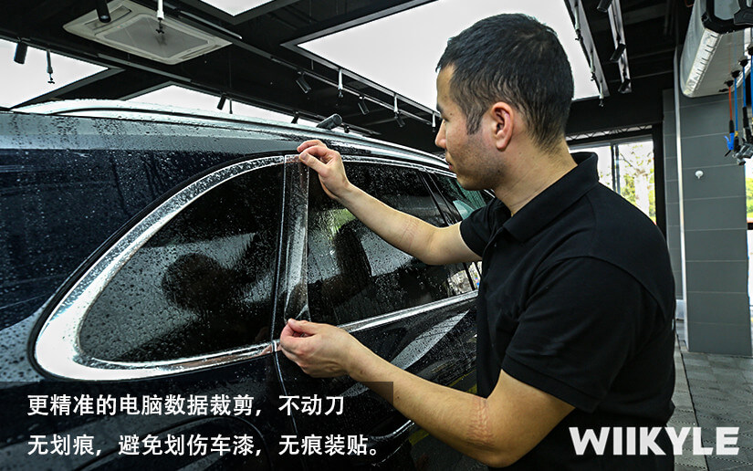 保时捷施工WIIKYLE专车专用漆面保护膜展示图（一）