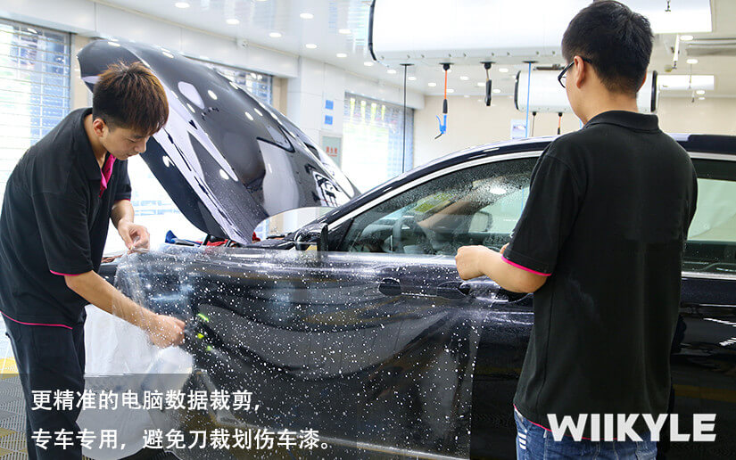 WIIKYLE隐形车衣施工黑色宝马7系作品展示（图三）