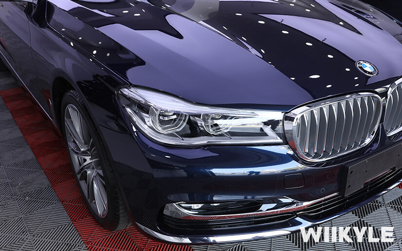 宝马7系车头贴车衣效果图