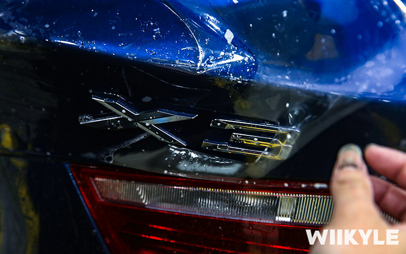 宝马X3量子蓝汽车装贴WIIKYLE隐形车衣（图四）