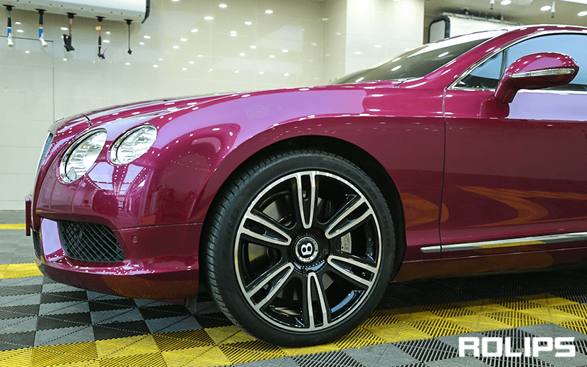 宾利车贴隐形车衣的细节展示