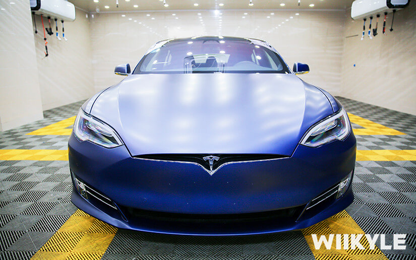特斯拉贴WIIKYLE漆面保护膜整体效果图