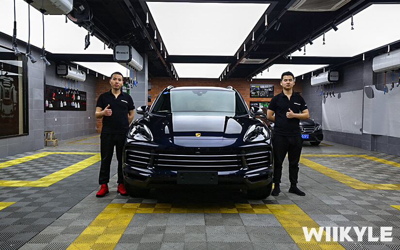 保时捷施工WIIKYLE专车专用漆面保护膜展示图（十六）