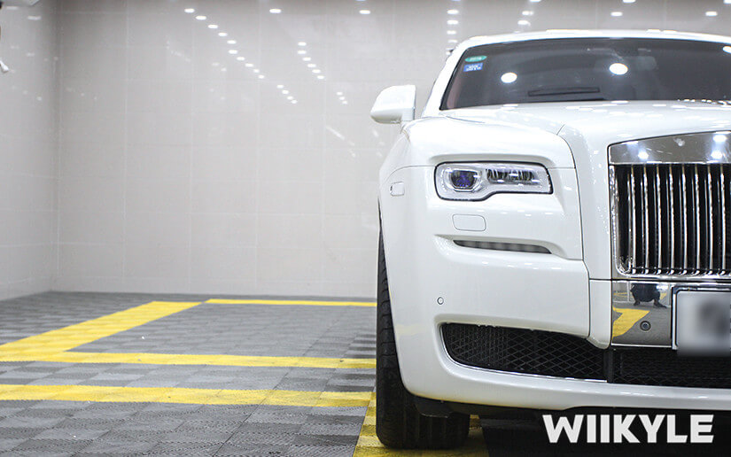 劳斯莱斯古思特在上海汽车贴膜店施工效果（图七）