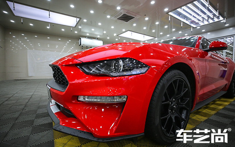 福特野马装贴威固漆面保护膜的施工流程展示（图十五）