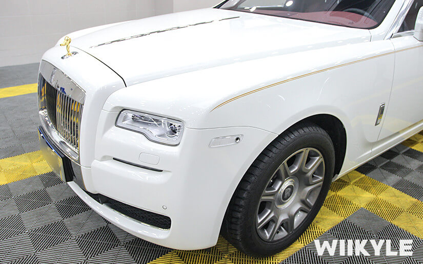 劳斯莱斯古思特在上海汽车贴膜店施工效果（图六）