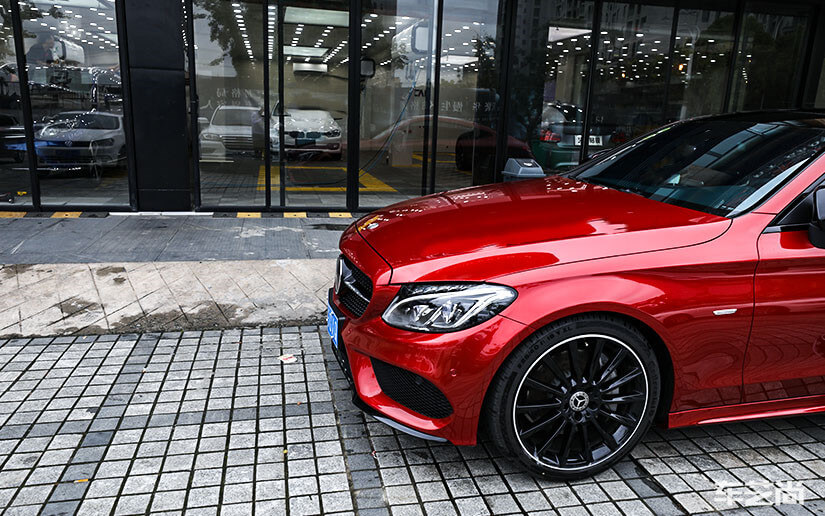 红色车漆贴龙膜隐形车衣好看吗？（2）