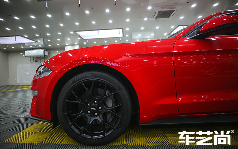 福特野马装贴威固漆面保护膜的施工流程展示（图十三）