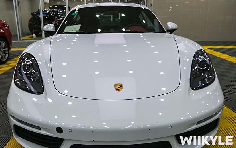 保时捷718施工WIIKYLE漆面保护膜效果展示图（9）