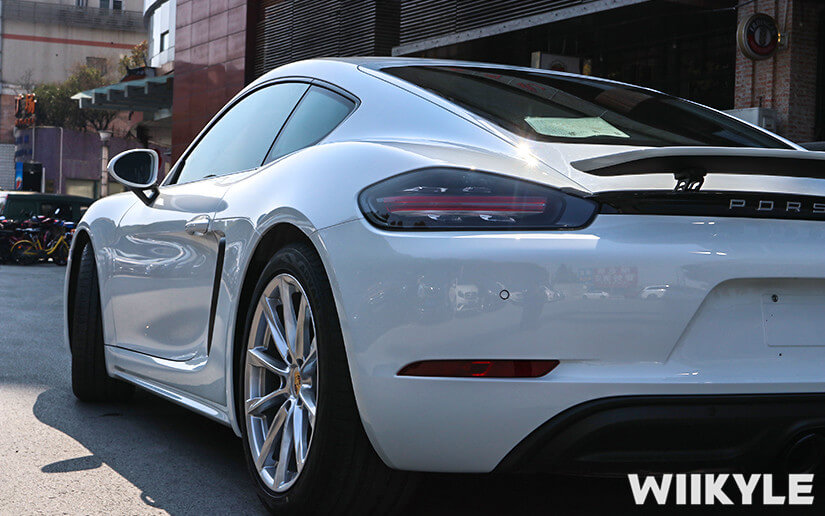 保时捷718施工WIIKYLE漆面保护膜效果展示图（10）