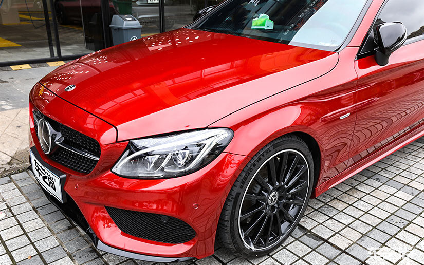 红色车漆贴龙膜隐形车衣好看吗？（1）