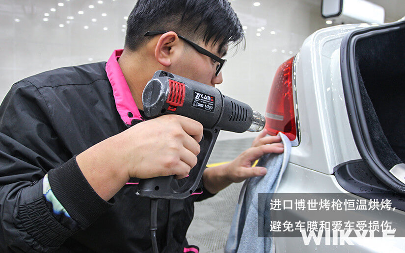 劳斯莱斯古思特在上海汽车贴膜店施工~（图八）