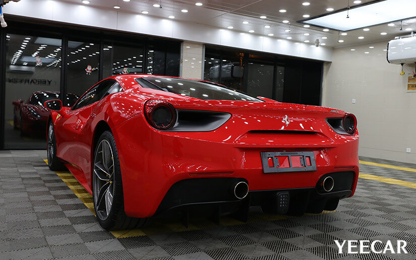 法拉利488贴YEECAR漆面保护膜效果怎么样？（图四）